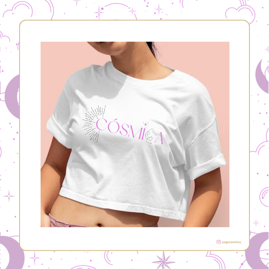 Camiseta Crop Cósmica | Flow y Libertad
